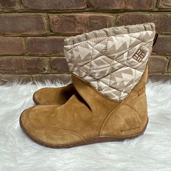 Columbia Women’s Minx Tan Pull On Omni-Heat Print Boot Size 9 - Picture 4 of 9